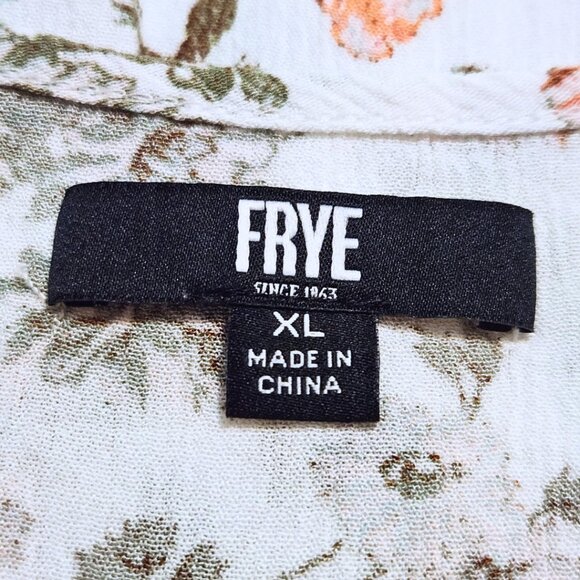 Frye White Floral Maxi Dress | Split Front | Prairie Revival | Size XL - Picture 10 of 12